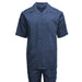 Mens Navy Linen Shirt and Pants Casual Outfit Set