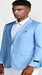 Light Blue Casual Blazer Two Button - Prom - Wedding