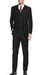 Brand: Caravelli Collezione Suit - Caravelli Suit - Caravelli italy Caravelli Men's Black 3-Piece Slim Fit 2-Buttons Vested Dress Suits Set