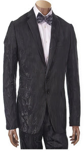 Men's 2 Button  Black Suit