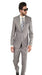 Mens Silver Suit Silver Grey Slim Fit Men 2 Button Double Vented Suit - Dress Suit For Men