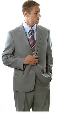 Brand: Caravelli Collezione Suit - Caravelli Suit - Caravelli italy Caravelli Men's Shark Pattern 2 Button Grey Suit