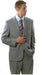 Brand: Caravelli Collezione Suit - Caravelli Suit - Caravelli italy Caravelli Men's Shark Pattern 2 Button Grey Suit