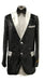 Men's Black Two Button  Suit