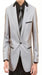 Men'S Two Piece Slim Fit Suit Silver