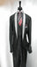 Men'S 3 Button Two Toned Tuxedo Jacket And Vest Suit Jacket Grey, Black