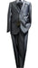 Fitted Discounted Sale Slim Cut 2 Button Shiny Flashy Metallic Slim Fit & Slim  Silver Sharkskin Suit