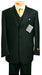 Men's Fashion three piece suit in Luxurious Black