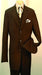 Men's Fashion three piece suit in Luxurious Brown