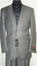 Men'S Designer 2-Button With Sheen Silver Gray Sharkskin Suit