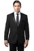 Mens Black Blazer - Men's Slim Fit Two Button Notch Lapel Tuxedo Jacket in Black