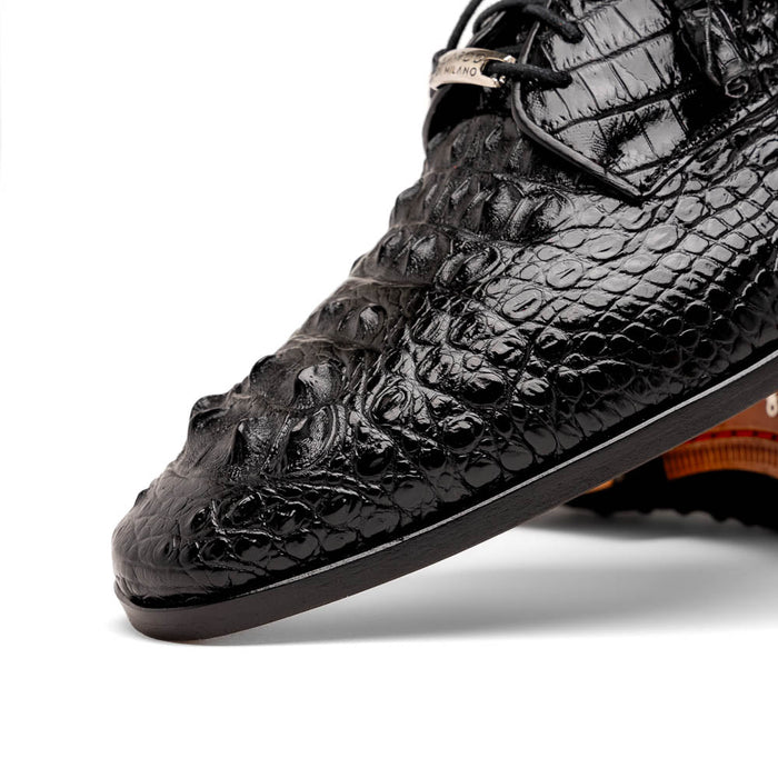 Marco Di Milano Nilo Nile Crocodile Derby Black