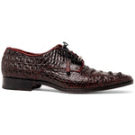 Marco Di Milano Nilo Wine Nile Crocodile Derby Shoe