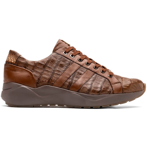 Marco Di Milano Nino Men's Bay Apache Sleek Genuine Caiman Crocodile Sneaker