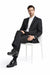 Novello Black, Modern Fit, Pure Wool Suit by Tiglio Luxe TIG1001