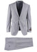 Novello Light Gray Herringbone, Modern Fit, Pure Wool Suit by Tiglio Luxe 12A005