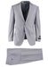 Novello Light Gray Herringbone, Modern Fit, Pure Wool Suit by Tiglio Luxe 12A005