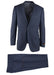 Novello Blue Birdseye, Modern Fit, Pure Wool Suit by Tiglio Luxe IDM7018/9