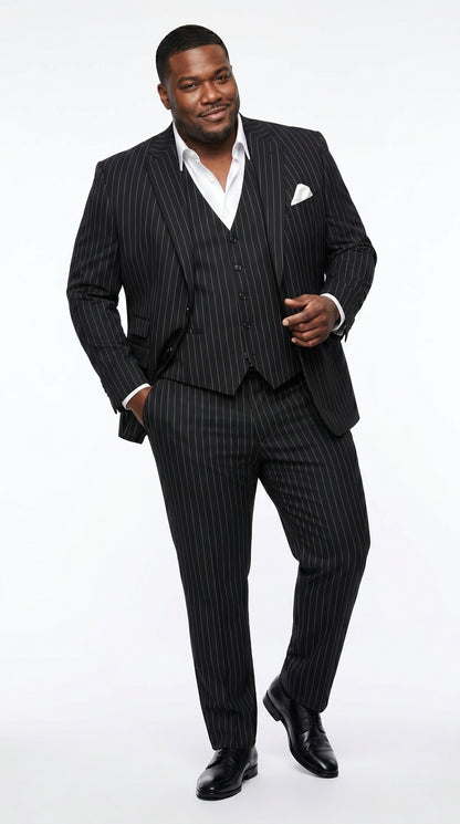Men’s Black Scarface Inspired Suit with Classic Jacket and Pants, Formal Movie Style Dress Suit