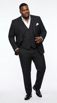 Men’s Black Scarface Inspired Suit with Classic Jacket and Pants, Formal Movie Style Dress Suit