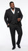 Men’s Black Scarface Inspired Suit with Classic Jacket and Pants, Formal Movie Style Dress Suit