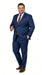 Men’s Ink Blue 2 Button Suit, Cobalt Midnight Blue Wedding and Business Dress Suit