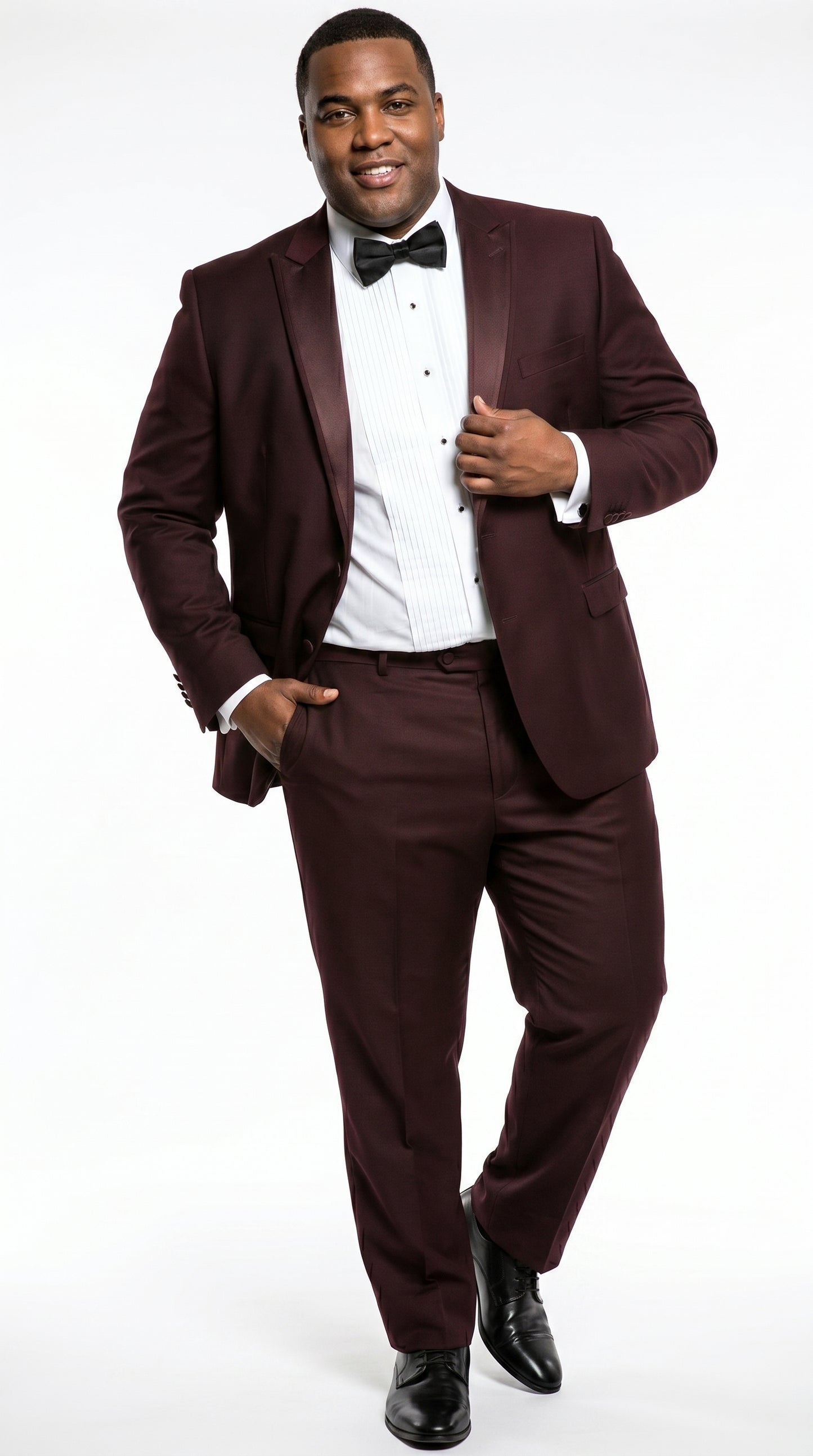 Men’s Brown Slim Fit 2 Piece Tuxedo with Satin Peak Lapel, Formal Wedding Prom Suit