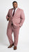 Men’s Mauve Salmon 2 Piece Suit, Formal Wedding Prom Dress Suit
