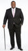 Men’s Black 2 Button Poplin Suit, Formal Wedding Business Church Dress Suit Set