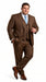 Elegant Men's Chocolate Dark Brown 3 ~ Three Piece  Business Suits Clearance Sale Available in 2 or 3 Buttons Style Regular