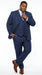 Men’s Teal Indigo Bright Blue Cobalt Pinstripe 3 Piece Suit, Formal Wedding Business Dress Suit