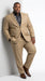 Men’s Khaki Stone 2 Button Business Suit, Regular Classic Fit Clearance Sale Dress Suit