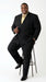 Men’s Black Pinstripe Double Breasted Suit, Super 120s Acrylic Rayon Formal Dress Suit