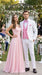 Men’s White and Light Pink Tuxedo Wedding Suit with Dinner Jacket, Vest, Pants and Bow Tie