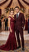 Men’s Burgundy Maroon Wine Suit with 2 Button Jacket and Matching Pants, Formal Wedding Dress Suit