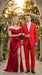 Men’s Red Bolzano 2 Button Suit with Pleated Pants, 100% Polyester Formal Dress Suit