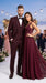 Men’s Burgundy Regular Fit Suit with Vest, Formal Wedding Prom Dress Suit