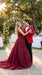 Men’s Red Prom Tuxedo Suit with Vest and Black Trim, Formal Wedding Dinner Suit