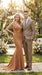 Men’s Champagne Gold Sharkskin Suit, Formal Wedding Church Business Dress Suit Set