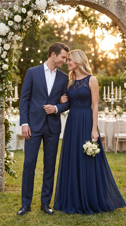 Tiglio Italian Suit - Real Wool Men’s Tiglio Novello Navy Blue Super 150’s Wool Suit, Italian Wool  Business Wedding Suit SetSuper 150's Novello Navy Blue ,Pure Wool Suit in Color Navy Blue Modern Fit