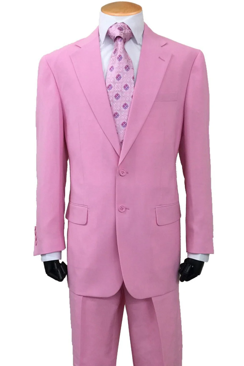 Mens Easter Suit - Jacket and Pants in Summer Color Pink Modern Fit Comfortable Modern Fit