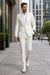 Novello Off-white, Modern Fit, Pure Wool Suit by Tiglio Luxe OFFWHITE
