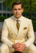 Off White - Ivory - Cream Color White Double Breasted Stylish Peaked Lapel Men Suits