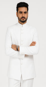 Off White Sale Cream Ivory Mandarin Suits For Men