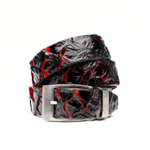 Marco Di Milano Olivieri Blackcherry Leather Belted Loafer