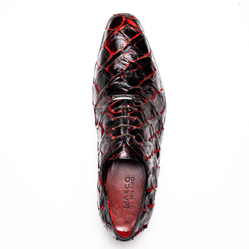 Marco_Di_Milano Olivieri Blackcherry Leather Shoe