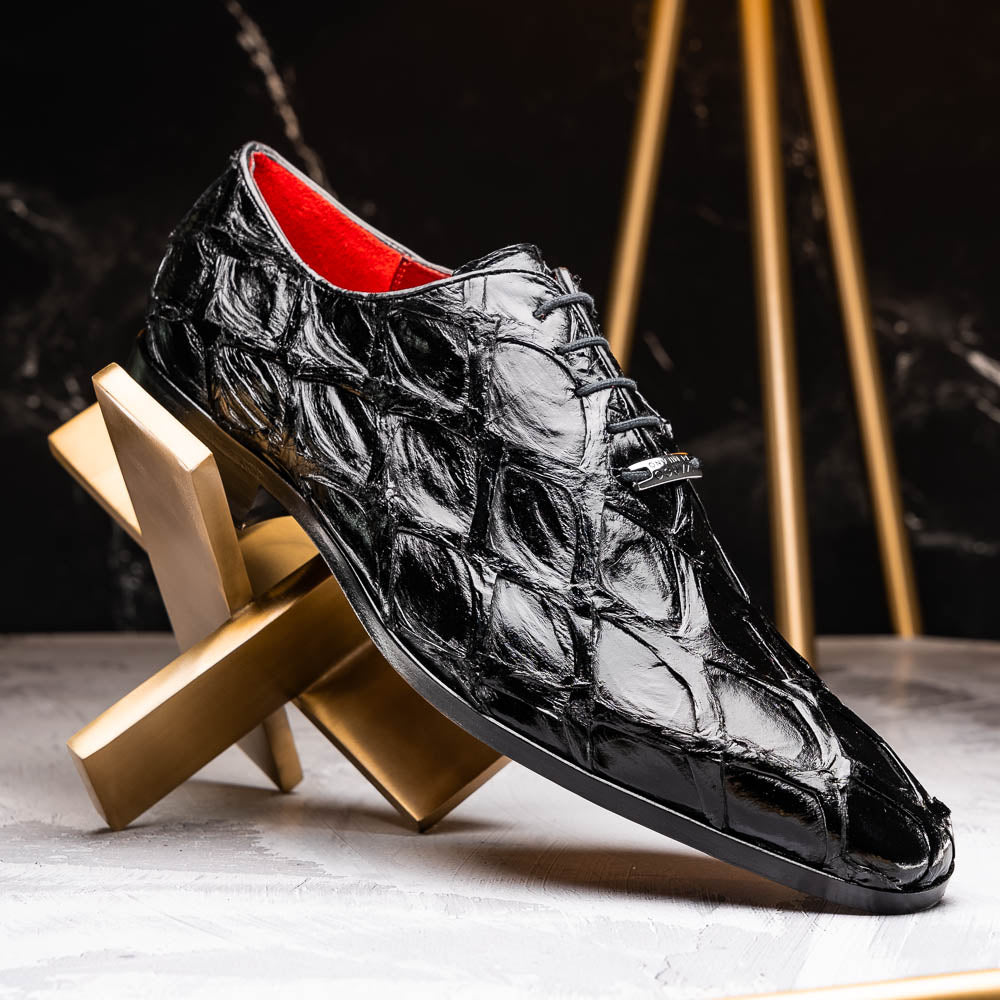 Marco Di Milano Olivieri Black Leather Shoe