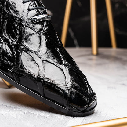 Marco Di Milano Olivieri Black Leather Shoe