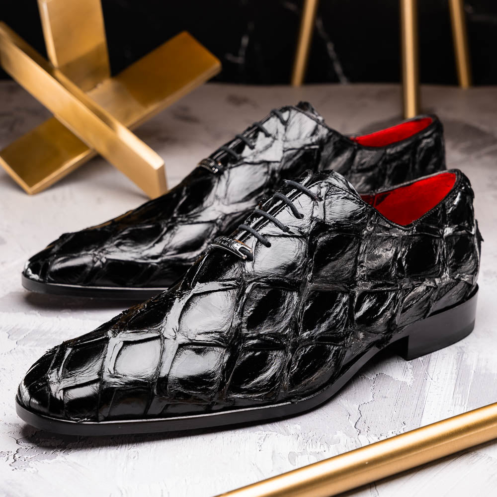 Marco Di Milano Olivieri Black Leather Shoe