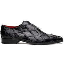 Marco Di Milano Olivieri Black Pirarucu Dress Shoe Oxfords